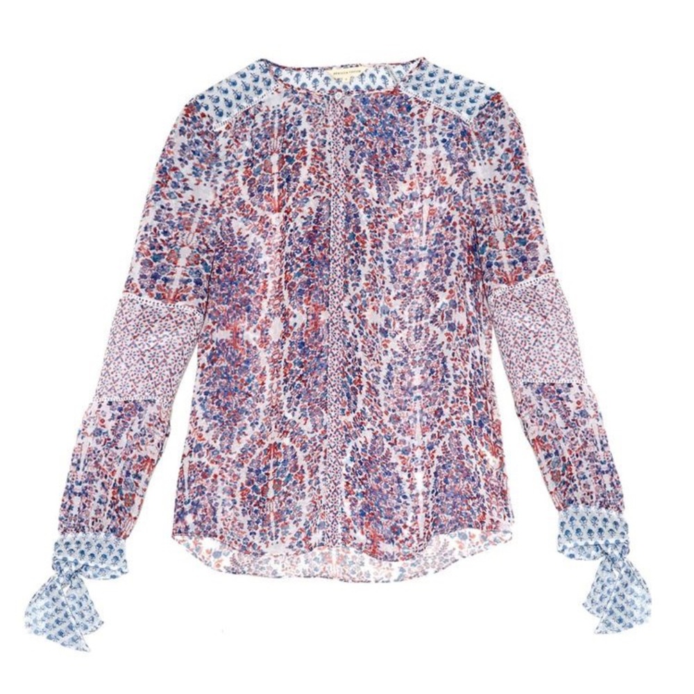 Rebecca Taylor Paisley Silk Blouse